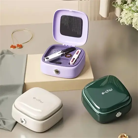 Kit de Costura Portátil Magnético Estojo Com Divisorio – Mini Kit Viagem com Linhas e Ferramentas