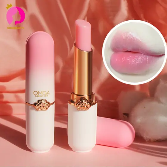 Mudança De Temperatura De Cristal Batom Lip Balm Vitality Cor Pêssego Menina Lábio Beleza Maquiagem Cuidados/batom/hidratante labial