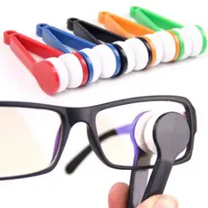 Limpador de Óculos Portátil Ultramacio Multifuncional Pano Microfibra Escova Macia de Limpeza