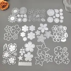Várias Flores Cortes De Metal Matrizes Papel De Gofragem Stencil Scrapbooking Cartão De Boas Festas DIY Artesanais