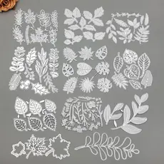 Várias Folhas De Corte De Metal Matrizes De Papel Em Relevo Stencil Scrapbooking Cartão De Boas Festas DIY Cortes Artesanais