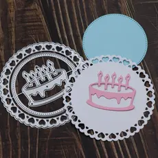 Cortador De Bolo E Moldura Circular Metal Papel Gofragem Stencil Raspador Cartão De Boas Festas Artesanato De Bricolagem