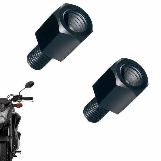 Adaptador M8 para M10 Rosca Direita Original GVS Para Espelho Retrovisor Moto