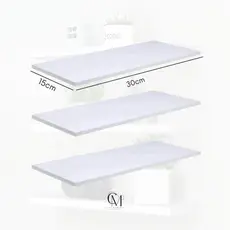 Prateleiras MDF Kit com 3 Peças 30x15 várias cores decoração multiuso