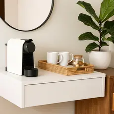 Aparador Gaveta suspensa Cantinho do CAFÉ em MDF Multiuso com kit de fixação