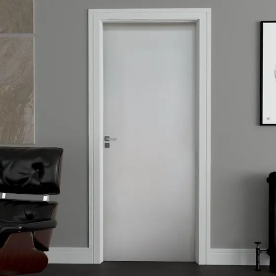 Kit Porta de Madeira 210x62cm Batente 14cm Lisa Primer Uniportas 