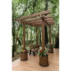 Pergolado 250cmx300cm em Madeira Ecológica