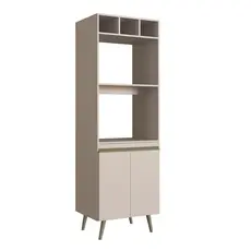 Paneleiro Torre Quente 2 Portas 2 Nichos para Forno One  Cinnamon