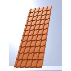 Kit 10 Telhas PVC Plan 2,42x0,88cm 6 Ondas Permatti Ceramica