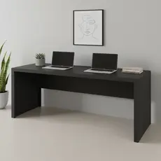 Escrivaninha Mesa Escritório ME4109 163cm Preto Preto
