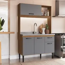 Cozinha Compacta 4 Portas 1 Gaveta 1 Nicho Katy