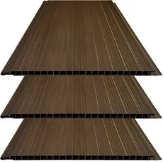 Kit 30M² Forro de PVC Plus 8mmX20cmX3m  Mogno