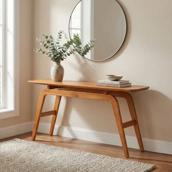 Aparador para Sala Design Moderno 160cm em Madeira Maciça Mel Jamba Mel