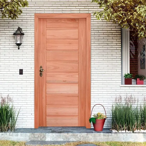 Porta de Madeira Folha 210cmx90cmx3cm Pe30 Esel 210cm x 90cm