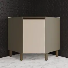 Balcão Canto Oblíquo 1 Porta 79cm Connect