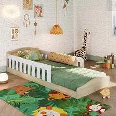 Cama de Chão Montessoriana de Solteiro Linha Encanto Araguaia Branco