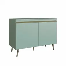 Balcão 2 Portas com Tampo 120 cm One  Verde Bellagio