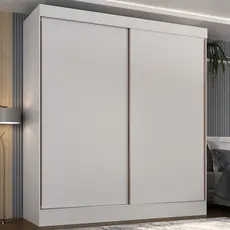 Guarda-roupa Casal Flex 2 Portas 3 Gavetas Pantanal Branco