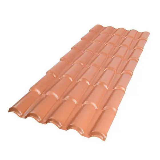 Kit 10 Telhas Colonial Pvc 2,62x0,86 5 Ondas Afort Terracota