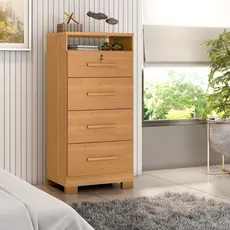 Cômoda Primordial Max 4 Gavetas Cinamomo