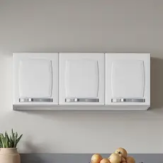 Armário de Cozinha em Aço 3 Portas 105cm Rose Itatiaia Branco