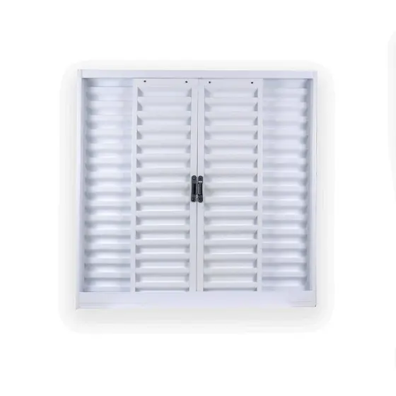 Janela de Aço Veneziana de Correr 100x150cm 4 Folhas com Grade Minas Sul Mgm 100cm x 150cm