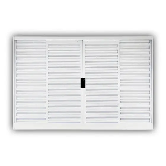 Janela de Aço Veneziana de Correr 100x120cm 4 Folhas Minas Sul Mgm 100cm x 120cm