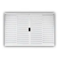 Janela de Aço Veneziana de Correr 100x120cm 4 Folhas Minas Sul Mgm 100cm x 120cm