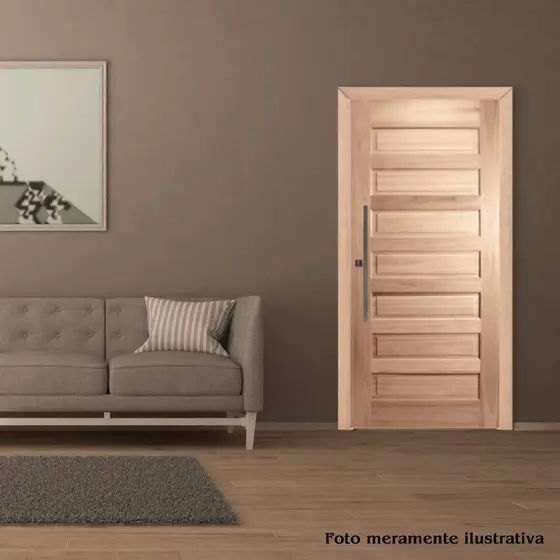 Porta de Madeira Folha 210cmx100cmx3cm Pe28 Esel 210cm x 100cm