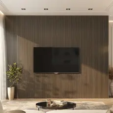 Painel Ripado de PVC Barra de 2,70mX0,15cm Venda em (0,40m²)   Imbuia