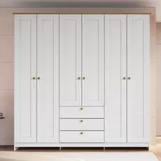 Guarda-roupa 6 Portas e 3 Gavetas Americano 6 Portas