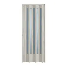 Porta Sanfonada de PVC Translucida 210cm x 84cm Plastporta BCF Pecan