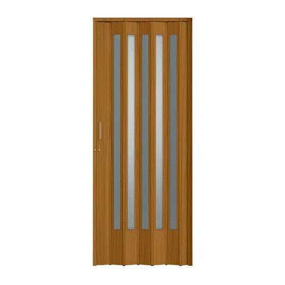 Porta Sanfonada de PVC Translucida 210cm x 84cm Plastporta BCF Cerejeira