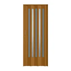Porta Sanfonada de PVC Translucida 210cm x 84cm Plastporta BCF Cerejeira