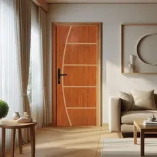 Folha de Porta de Madeira 210x80x3,5cm Duraplac Mogno
