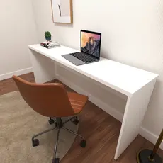 Escrivaninha Mesa Escritório 180cmx42cm 40mm Branco