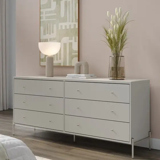 Cômoda 6 Gavetas em Mdf 180 Cm Jasper