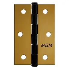 Dobradiça Mgm 3 Unidades 3 Polegadas com Parafusos Bronze Latonado