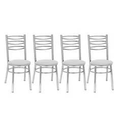 Kit 4 Cadeiras para Sala de Jantar Cc33
