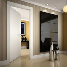 Kit Porta de Madeira para Drywall 210x60cm Lisa Primer Direita Moldufana Direita