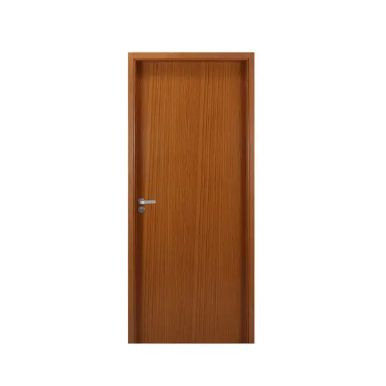 Kit Porta de Madeira Lisa 215x74cm com Batente de Mdf Ultra 10cm Melamínica Mgm Abertura Direita Mogno