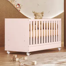 Berço Mini Cama Doce Sonho 77,0cm X 74,0cm X 133,0cm Rosa