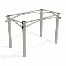 Base de metal para Mesa de Jantar 110cm Elba Cinza