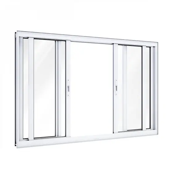 2/4 Janela de Alumínio de Correr 120x150cm 4 Folhas Lucasa Alumínio Branco