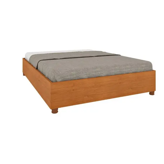Cama Casal em MDP 193cm x 144cm Grecia Yescasa Cinamomo