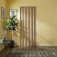 Porta Sanfonada de Pvc 210cm X 70cm Belplast Bege