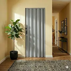 Porta Sanfonada de Pvc 210cm X 80cm Belplast Cinza
