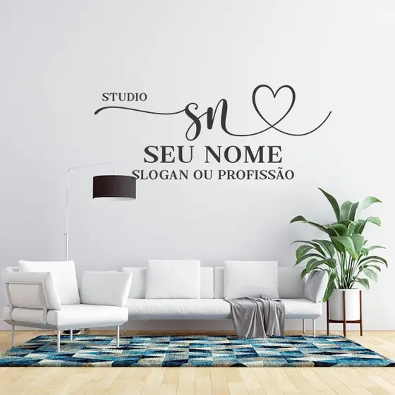 ADESIVO PARA ESTABELECIMENTOS COM NOME PERSONALIZADO SALÃO UNHAS CÍLIOS SOBRANCELHAS NAIL LASH DESIGNER
