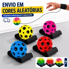 Bola Espacial Com Elastico Brinquedo Ball Lunar Espacial  Anti Gravidade Terapia Massagem Funcional Divertida