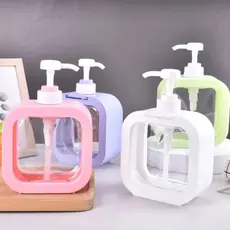Dispensador De Sabão 300/500 ML Frascos Plástico Premium Bomba Para Cozinha